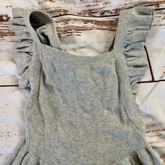 H&M sweater knit overall style dress with ruffles - Picture 4 of 7